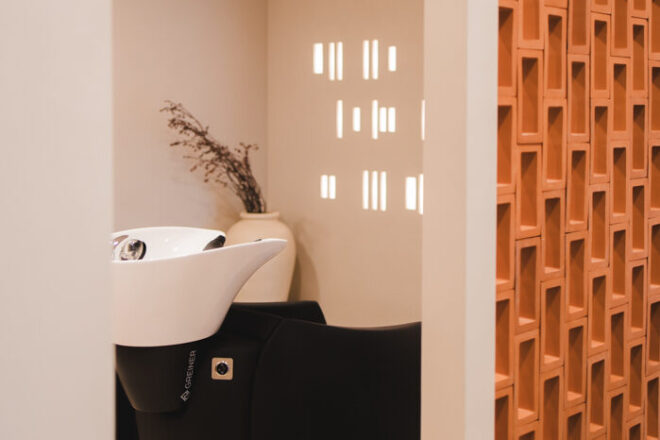 Salon Demi Anzegem - interieurinrichting kapsalon en beauty PAC interiors